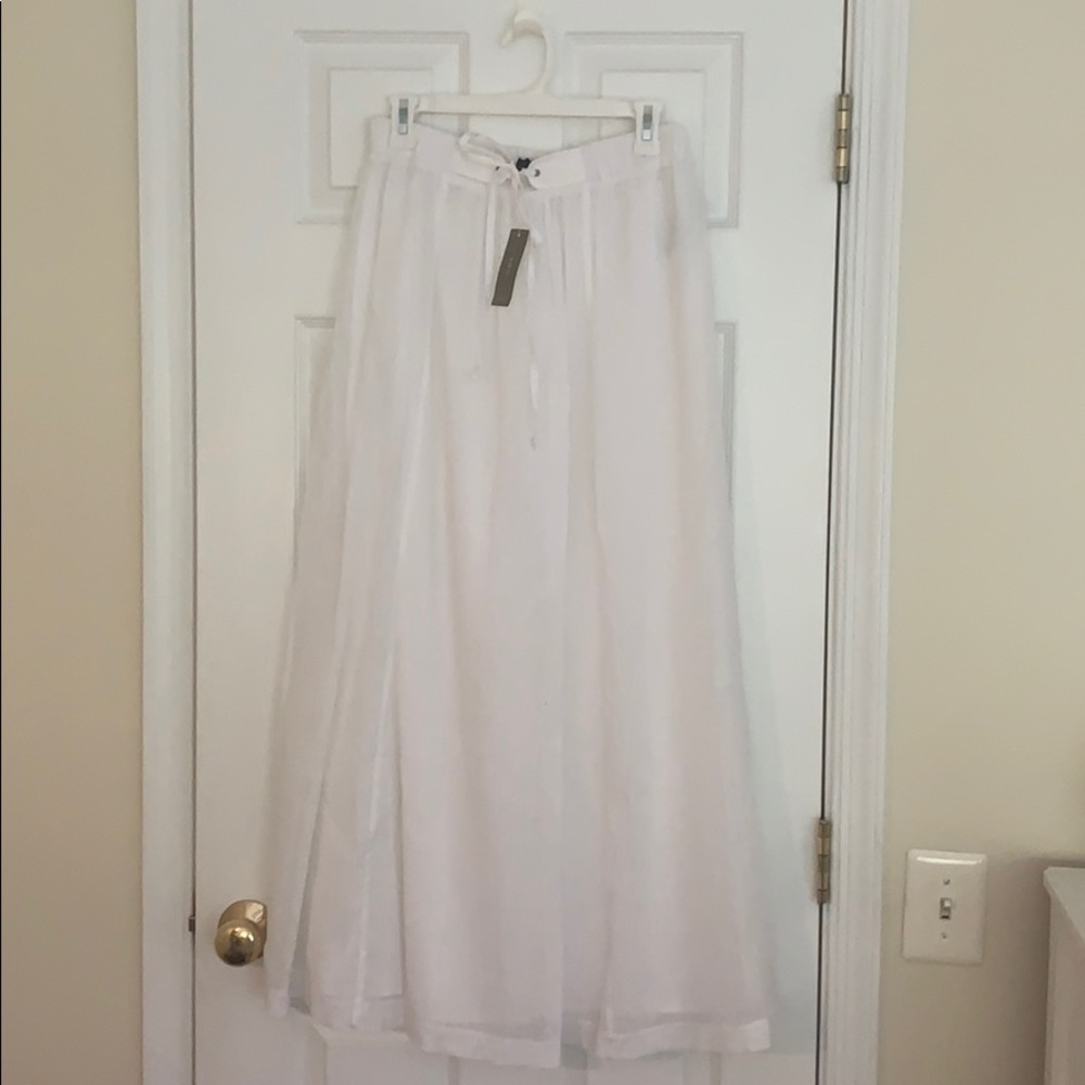 NWT J.Crew White Maxi Skirt